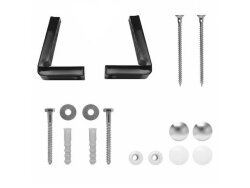 Крепеж для унитаза, хром/белый, GSI Classic - FVB