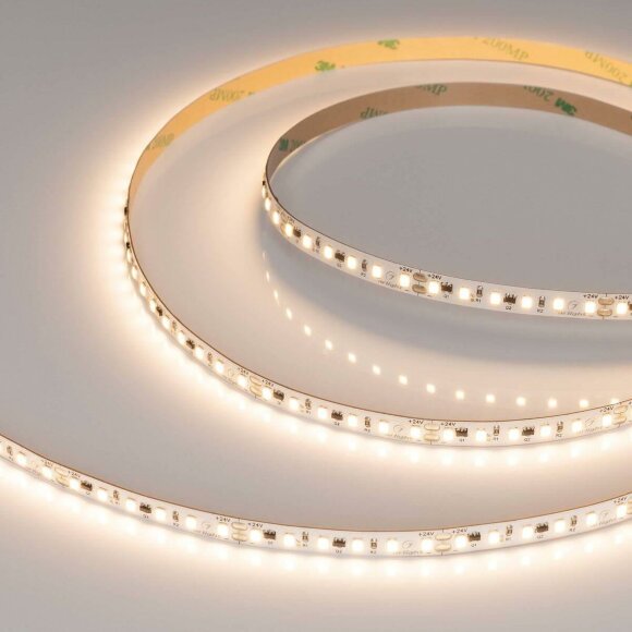 Светодиодная лента 9,6W/m 120LED/m 2835SMD теплый белый 10M IC-A120-8mm 24V Warm3000 Arlight - 037964