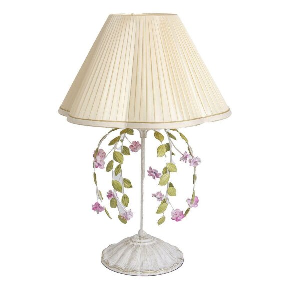 Настольная лампа Charlotte флористика MT500, Abrasax цвет: кремовый