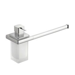 Полотенцедержатель + дозатор для жидкого мыла, хром Lulu Colombo Design арт. B6274 Полотенцедержатель + дозатор для жидкого мыла, хром Lulu Colombo Design арт. B6274