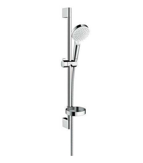 Hansgrohe душевой гарнитур Vario со штангой 65см и мыльницей, Crometta, матовый хром арт. 26553400