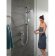 Hansgrohe душевой гарнитур Vario со штангой 65см и мыльницей, Crometta, матовый хром арт. 26553400