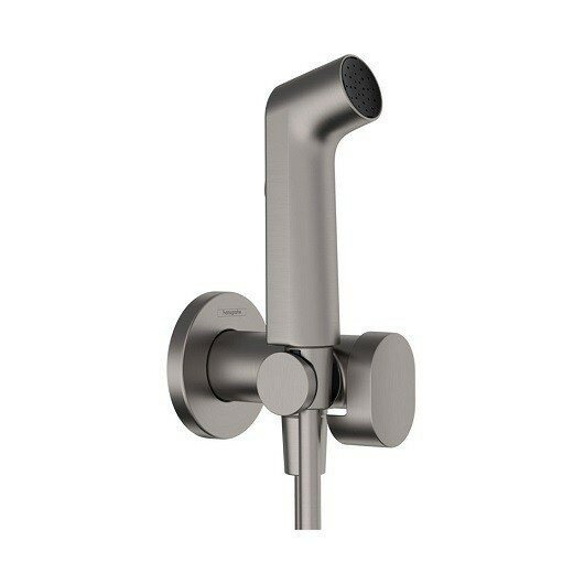 Hansgrohe гигиенический душ со смесителем, держателем и шлангом 125см, EcoSmart, матовый серый арт. 29232340