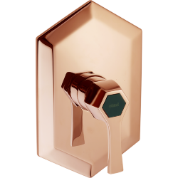 Однорычажный смеситель для душа CISAL Cherie цвет: золото розовое/черный матовый арт. CH0030007E Однорычажный смеситель для душа CISAL Cherie цвет: золото розовое/черный матовый арт. CH0030007E