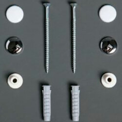 Комплект креплений д/напол.унитаза или биде Simas F90cr/bi Хром Белый