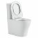Унитаз компакт (620x360x810), W-7789 P-trap, Geberit, Rimless, anti-dirt, Black&White арт. 7792W