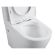 Унитаз компакт (620x360x810), W-7789 P-trap, Geberit, Rimless, anti-dirt, Black&White арт. 7792W