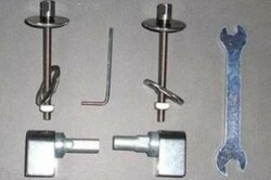 Комплект петель д/сидения с микролифтом, Vignoni Simas, хром арт. D03/VI