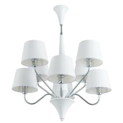 Подвесная люстра, вид арт-деко 1528 Arte Lamp цвет:  белый - A1528LM-8WH
