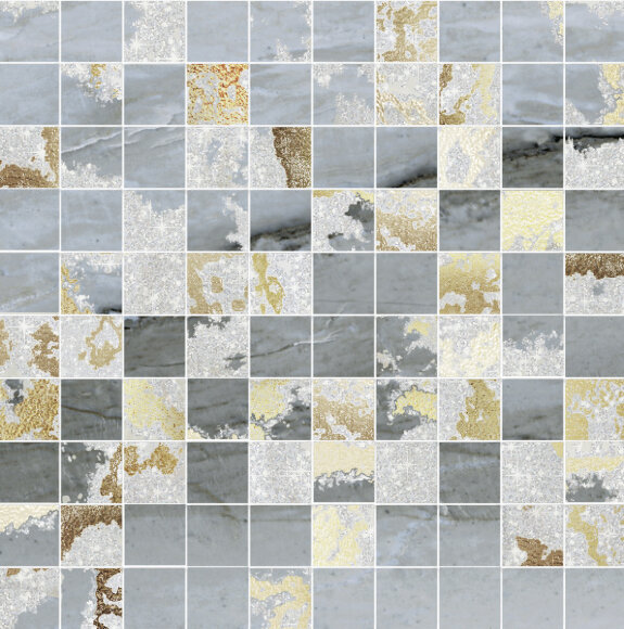 MQSB Mosaico Q. Solitaire Blu Mix 29,7х29,7 (Р) (6шт)  BRENNERO арт. УТ-00013041