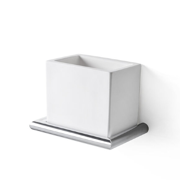 3SC Стакан подвесной, композит Solid Surface,  Guy цвет: белый арт. GU03SM