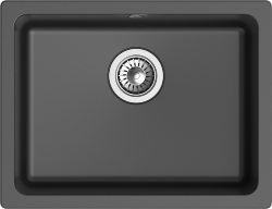 Кухонная мойка Berkana 560x430, 1 чаша, Rivelato, BK-50 antracite цвет: черный
