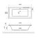 Акриловая ванна Pryzmat Slim 180x80 без гидромассажа Excellent, WAEX.PRY18WHS