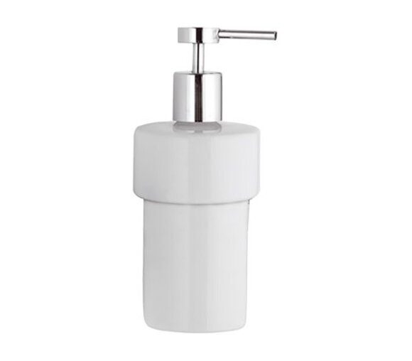 Дозатор для жидкого мыла Remer Minimal INOX ACCE13WI, цвет: белый