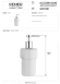 Дозатор для жидкого мыла Remer Minimal INOX ACCE13WI, цвет: белый