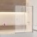 RGW Шторка на ванну sc-40 100x150 профиль хром стекло прозрачное алюминий, стекло арт. 03114010-11