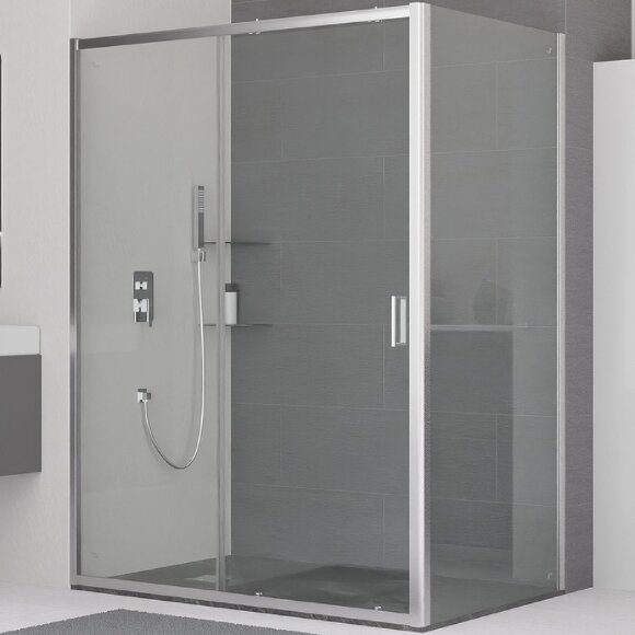 RGW Душевой уголок CL-48 110x80 профиль хром стекло прозрачное алюминий, стекло арт. 32094881-011