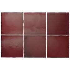 Керамическая плитка для стен EQUIPE MAGMA 24977 Burgundy 13,2x13,2 см