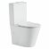 Унитаз компакт (610x360x850), W-7793 P-trap, Geberit, Rimless, anti-dirt, Black&White арт. 7793W