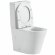 Унитаз компакт (610x360x850), W-7793 P-trap, Geberit, Rimless, anti-dirt, Black&White арт. 7793W
