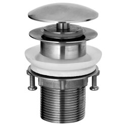 Автоматический донный клапан из нержавеющей стали 1"1/4 BOSSINI INOX арт. INZ008.075 цвет: Сатинированная сталь Автоматический донный клапан из нержавеющей стали 1"1/4 BOSSINI INOX арт. INZ008.075 цвет: Сатинированная сталь