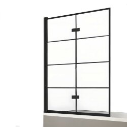 Шторка для ванны 100 см L New soleo black New Trendy черный арт. P-0049 Шторка для ванны 100 см L New soleo black New Trendy черный арт. P-0049