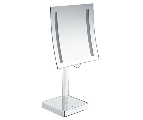 Зеркало с LED-подсветкой, 3-х кратным увеличением K-1007  WasserKRAFT цвет: Хром