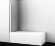 Стеклянная шторка на ванну Leine 35P01-80WHITE 140x80 WasserKRAFT цвет: белый Стеклянная шторка на ванну Leine 35P01-80WHITE 140x80 WasserKRAFT цвет: белый