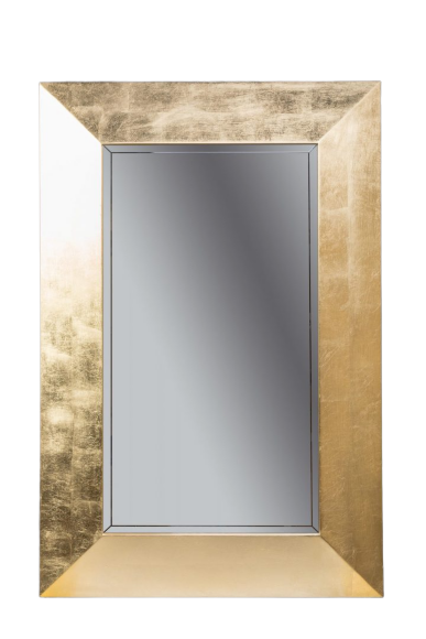 Зеркало Chelsea 120x80 см с подсветкой выпуклое цвет: поталь золото ArmadiArt арт. 554