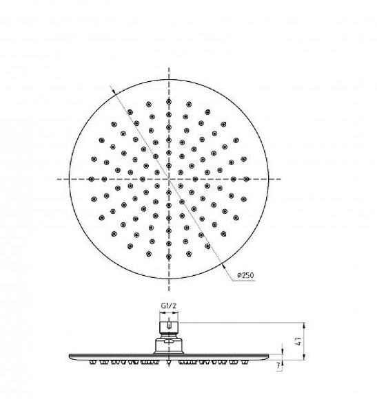 Верхний душ Articoli Vari Хром Cezares - CZR-H-SPIC-25