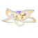 Потолочный светодиодный светильник Acrylica Ice хай-тек FA1724, Ambrella light цвет: золотой