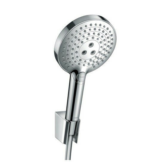Hansgrohe душевой набор с держателем и шлангом 125см, Raindance Select S, глянцевый хром арт. 26701000