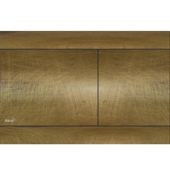 Клавиша смыва бронза антик Alcaplast Flat Wood арт. FUN-ANTIC