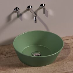 Раковина для ванной накладная чаша Simas Wave Simas WA01MIRTOMATT цвет: зеленый