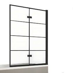 Шторка для ванны 100 см R New soleo black New Trendy черный арт. P-0050 Шторка для ванны 100 см R New soleo black New Trendy черный арт. P-0050