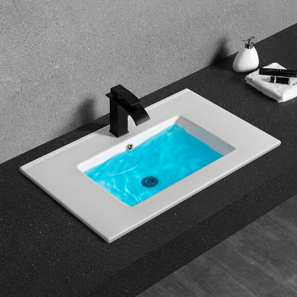 Раковина врезная CeramaLux (белый) 9070E