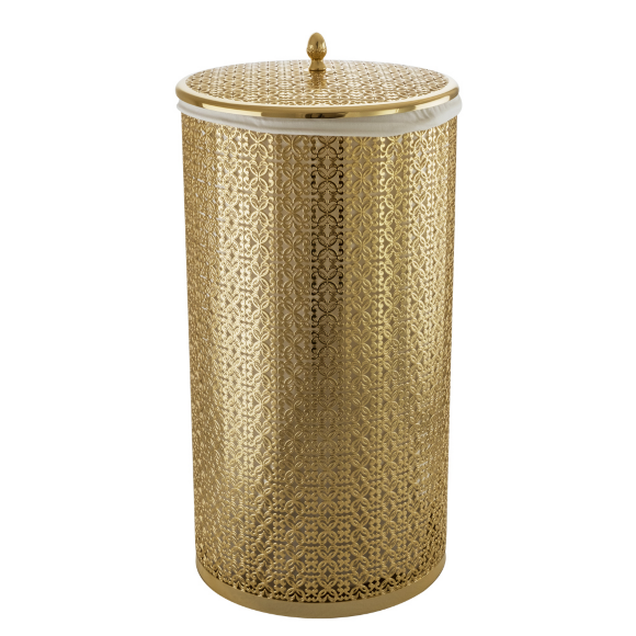Корзина для белья ажурная 44 литра, D31, H63 cm, Migliore Migliore, золото арт. 24737
