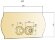 Клавиша смыва, Boheme Imperiale арт. BH-652 цвет: золото