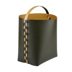 Корзина Helena ADJ Италия, 35x30xH45 цвет: оливковый (горчичный) арт. 3645.55/40 Корзина Helena ADJ Италия, 35x30xH45 цвет: оливковый (горчичный) арт. 3645.55/40