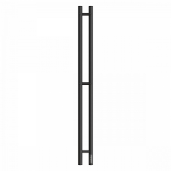 Полотенцесушитель электрический 80x1200 Point Деметра, диммер справа, цвет: черный, арт. PN12812B