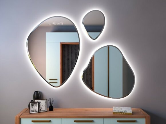 Зеркальная композиция с подсветкой Miralls Crea Extra 160х124,5 см, нейтральный свет