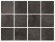 1222H Керамический гранит 9,8x9,8 Караоке черный матовый из 12 частей в Москве