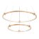 Подвесной светодиодный светильник Comfort Line современный FL5508, Ambrella light цвет: золотой