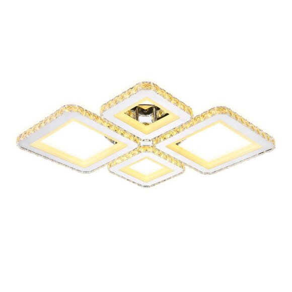 Потолочный светодиодный светильник Acrylica Ice хай-тек FA1726, Ambrella light цвет: хром