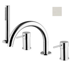 Смеситель на борт ванны Fima Carlo Frattini Spillo Up, цвет: никель брашированный, арт. F3044NSN Смеситель на борт ванны Fima Carlo Frattini Spillo Up, цвет: никель брашированный, арт. F3044NSN