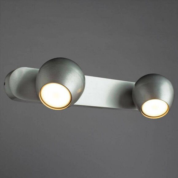 Спот, вид хай-тек Sfera Silver Arte Lamp цвет: серебро - A5781AP-2SS Спот, вид хай-тек Sfera Silver Arte Lamp цвет: серебро - A5781AP-2SS