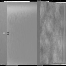 Hansgrohe настенный короб с дверью для облицовки плиткой, 30х30х10 см, XtraStoris Rock, матовая нержавеющая сталь арт. 56085800 Hansgrohe настенный короб с дверью для облицовки плиткой, 30х30х10 см, XtraStoris Rock, матовая нержавеющая сталь арт. 56085800
