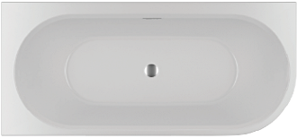 Акриловая ванна DESIRE CORNER RECHTSVELVET 180x84 - WHITE MATT/ BLACK MATTSPARKLE SYSTEM RIHO арт. BD05 (BD05220S1WI1144)