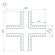 Коннектор X-образный SL-Linia55-Fantom Arlight - 030134