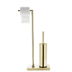 3SC Напольная стойка с держателем тб и ёршиком,  Piantane цвет: золото арт. SIMO52GD